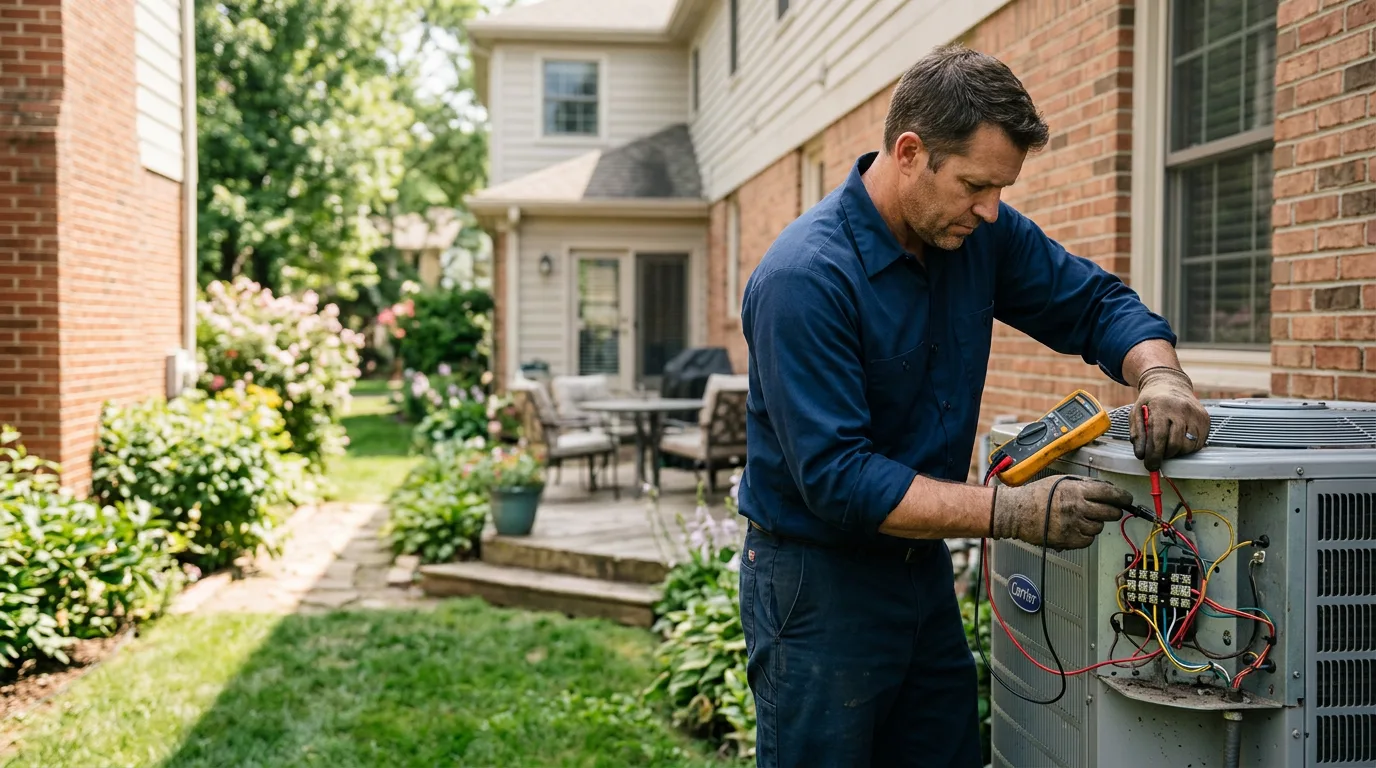 HVAC technician working near Hebron, NE